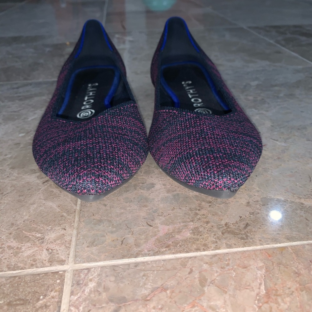Magenta Heather Pointed Rothy’s 9